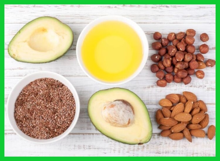 Grasas monoinsaturadas en frutos secos y aguacate